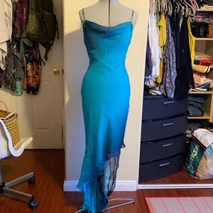 Ocean blue prom/wedding guest dress
